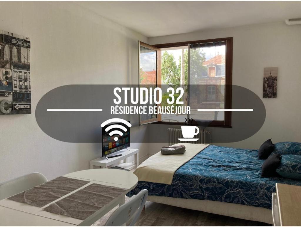 Studio 32 - Residence Beausejour - Fibre Wifi - Proche Centre Ville Troyes Eksteriør bilde